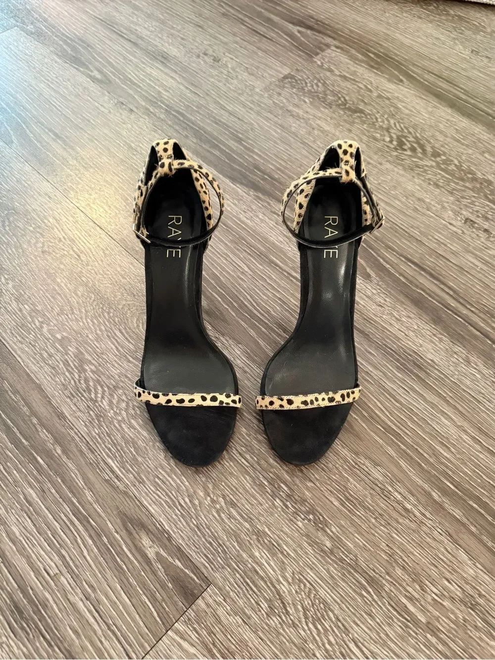 Raye Leopard Calf Hair Heels